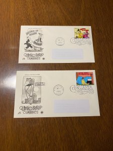 U.S. Scott Comic Strip Classics PCS First Day Covers (4)