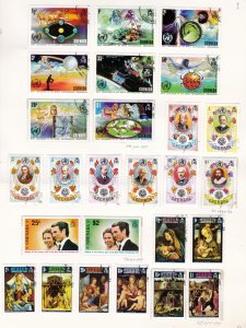 Grenada Stamp Collection    ......see details below