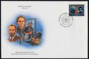 Poland 3417 FDC Marie & Pierre Curie, Radium Discovery