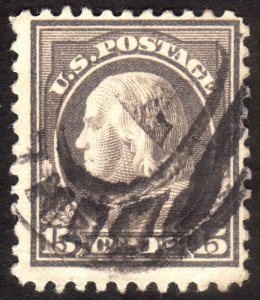 1917, US 15c, Franklin, Used, Sc 514