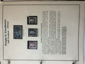 The Heritage Collection President Stamps From 29th to 38th Complete Book