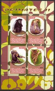 (B59) CONGO 2010 Wild animals MNH