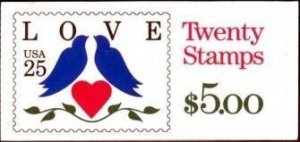 US Stamp #BK169 MNH - Unexploded Booklet Love