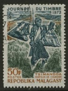 Malagasy 487 Used - Mail Carrier