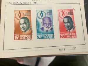 TOGO, #665-668, C102-C103, USED