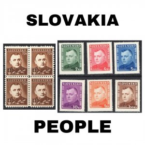 Thematic Stamps - Slovakia - People - Choose from dropdown menu