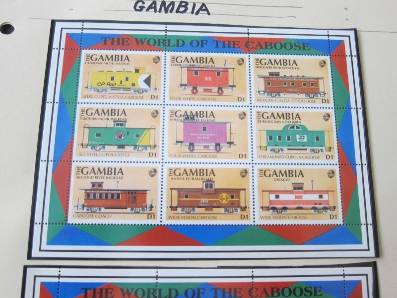 Gambia 1991 Sc `1114-6 Train set MNH