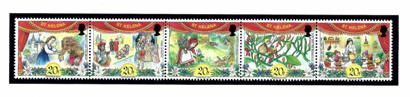 St Helena 760 MNH 2000 Christmas strip of 5