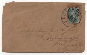 CSA Cover Scott #12 Jackson Miss CDS to Laurinburgh Richmond County NC