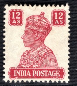 INDIA KGVI Stamp 12a Mint MM 1940-1943 ex Commonwealth Collection OBLUE29