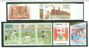 Bangladesh #308-311/313-315 Mint (NH) Single (Complete Set) (Sports)