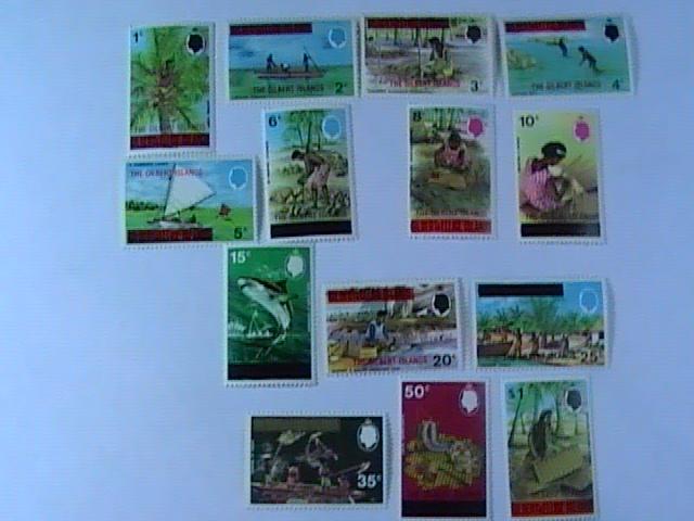 THE GILBERT ISLANDS # 253-266-MINT/NEVER HINGED-COMPLETE SET----QEII----1976