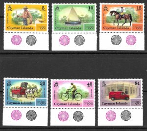 Cayman Islands Scott 437-442 MNH London Stamp Expo Set of 1980 boat mail truck