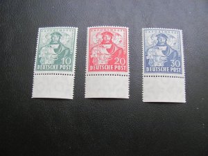 GERMANY 1949 MNH SC 664-6 EXPORT SET XF 14 EUROS (114)