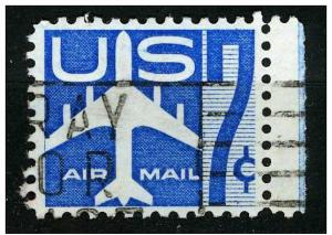 USA 1958 - Scott C51 used - 7c, Silhouette of Airliner 