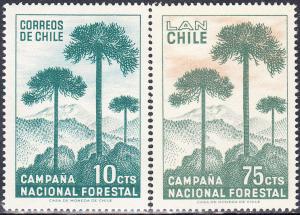 Chile #363 & C274 MNH