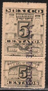 MEXICO R458A, 5¢ REVENUE STAMP Mint, Never Hinged. VF.