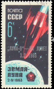 Russia #3160, Complete Set, 1966, Space, Used, CTO