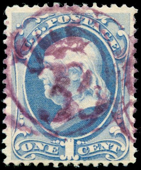momen: US Stamps #145 Used Purple Cancel Choice