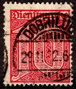 1920, Germany 10pf, Used, Sc O10