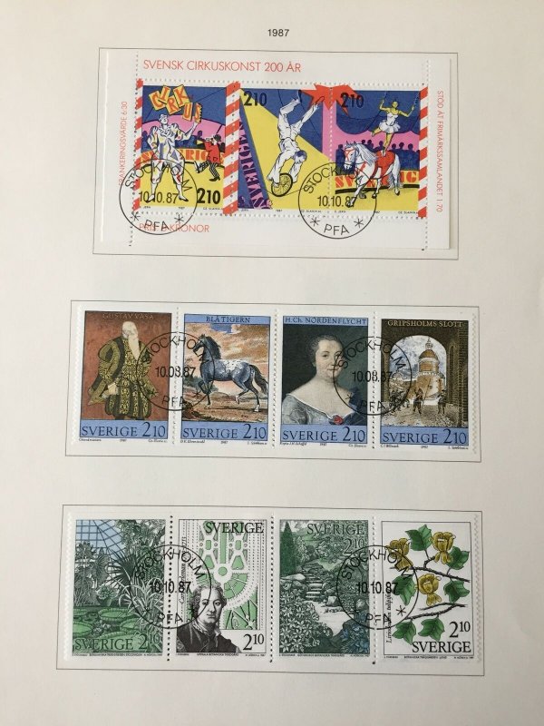 SWEDEN 1980s Used Booklets x 19 +120 Stamps(APR308 