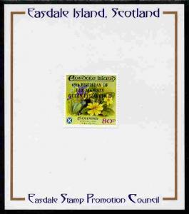 Easdale 1991 65th Birthday of Queen Elizabeth overprinted...