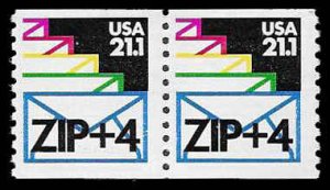 PCBstamps  US #2150a Coil Pair (=) 42.2(2x21.1)Envelope, MNH, (10)