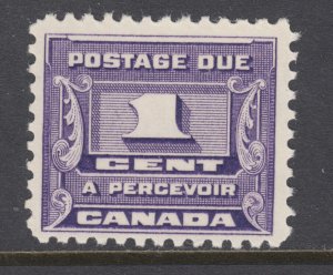 Canada Sc J11 MNH. 1934 1c dark violet Postage Due, fresh, bright, F-VF