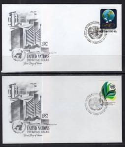 UN New York 368-370 Artmaster Set of Three U/A FDC