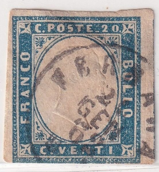 Italy _ 1851+ Kingdom of Sardinia – 12 Stamp Set w/ CDS Cancels_Variations, CV++