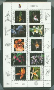 Venezuela #1563  Souvenir Sheet (Flora) (Flowers)