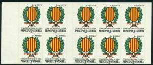 Andorra Fr 531a booklet,MNH. Arms Sant Julia de Loria,2001.