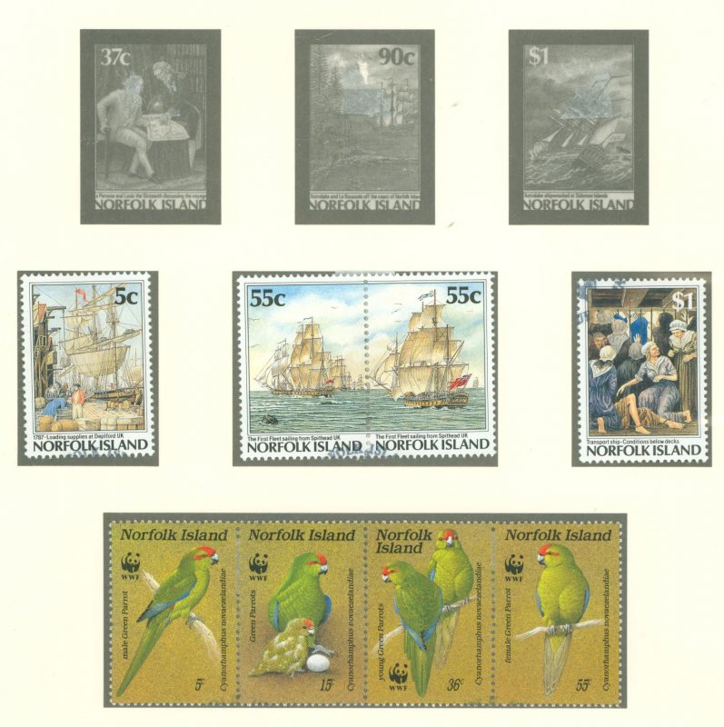 Norfolk Island #419-421 Used Single (Complete Set) (Wildlife) (Wwf) (Bird)