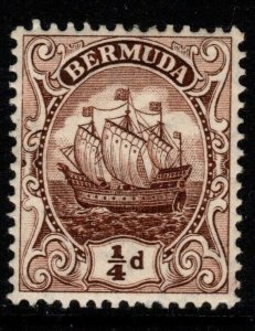 BERMUDA SG44 1912 ¼d BROWN MTD MINT