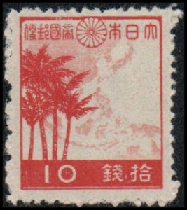 Japan 334 - Unused-NG - 10s Palms / Map (1942) (cv $1.00)