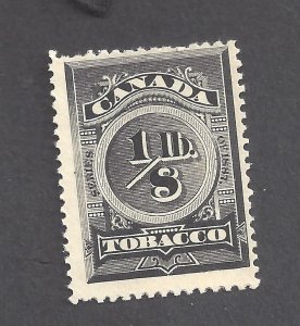 CANADA 1/8th LB TOBACCO STAMP BS28000
