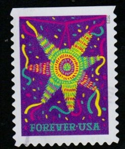 SC# 5813 - (66c) - Pinatas - Purple background - Used Single - Off Paper