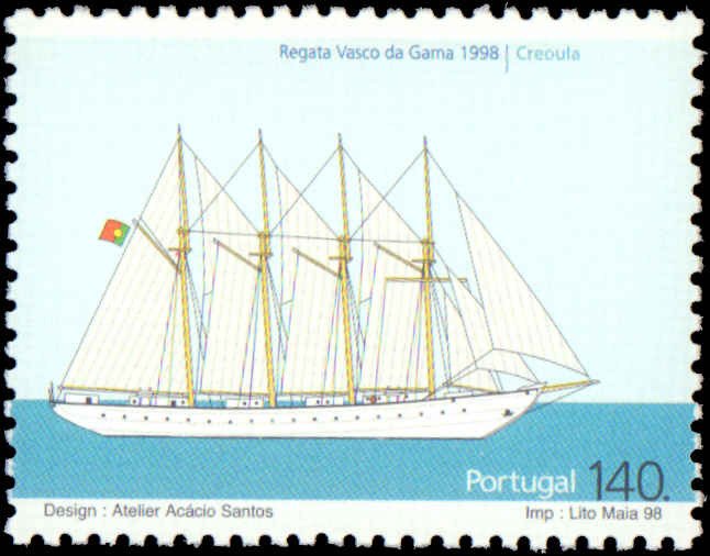 Portugal #2259-2264, Complete Set(6), 1998, Ships, Never Hinged