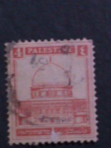 ​PALESTINE-1927-SC# 65 MOQUES OF OMAR-USED FANCY CANCEL VF 96 YEARS OLD