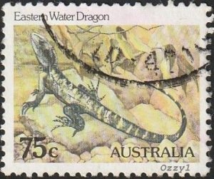 Australia #797 1982 75c Eastern Water Dragon Fine-VF-NH. 