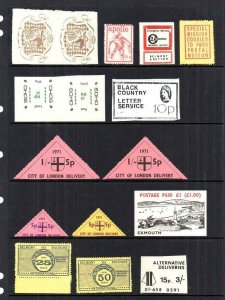 1971 STRIKE POST: COLLECTION OF STRIKE POST STAMPS 