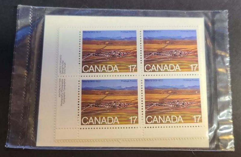 CANADA PLATE BLOCK SETS 18 in total.