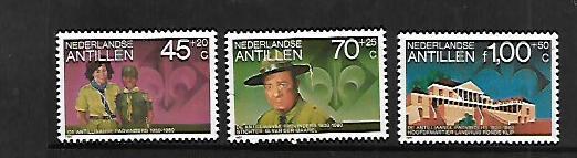 NETHERLANDS ANTILLES, B189-B191, MINT HINGED,CUB SCOUTS