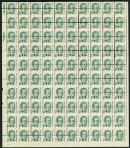 2178, Misperfed Sheet of 100 17¢ Stamps Remarkable Error! - Stuart Katz