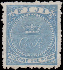 Fiji #15, Incomplete Set, 1871, Hinged