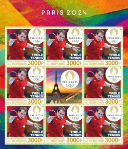 Stamps.  Sports  Olympic 2024 Paris  2022 year NEW 6 sheet perforated