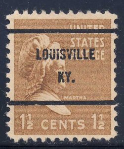 Louisville KY, 805-61 Bureau Precancel, 1½¢ M. Washington