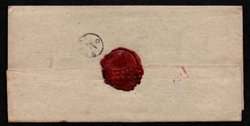 $German Stampless Cover, Otterndorf to Stade