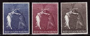 San Marino #692-694 VF Mint Never Hinged Complete Set of 3