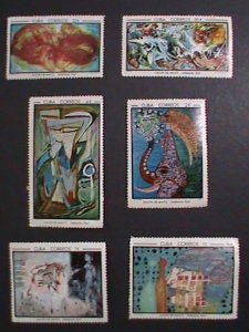 ​CUBA-1967 SC# 1249//1273   PAINTINGS-SALON DE MAYO ART EXHIBITION HAVANA-